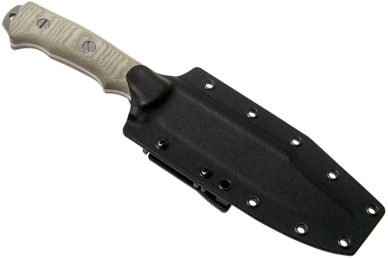 Rick Hinderer Fieldtac 6” Harpoon Spearpoint Stonewash OD-Green micarta survivalmes