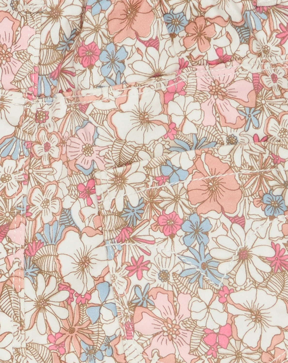 Stoffhose THERESA FLOWERS in clay