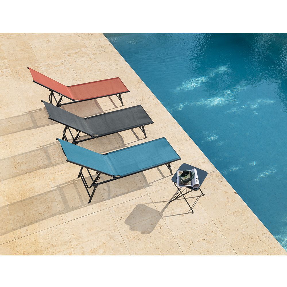 Bain de soleil Dream 5 positions bleu canard