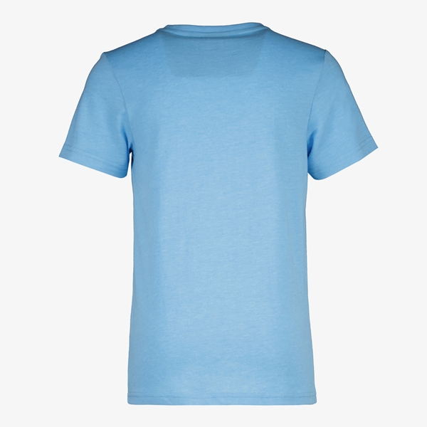 Unsigned  kinder T-shirt blauw met tekstopdruk
