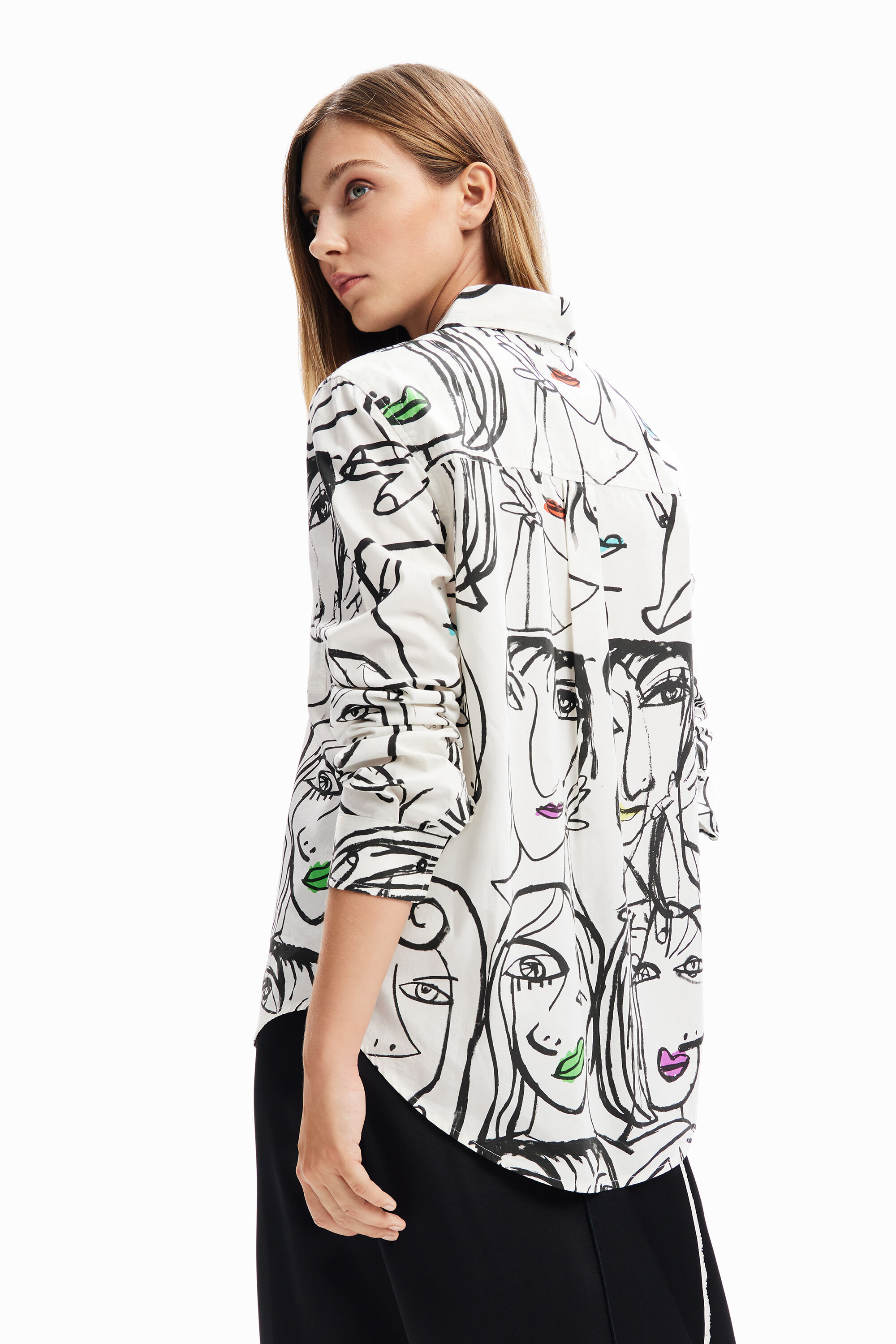 Chemise visages arty