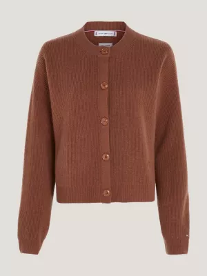 Cardigã de lã e cashmere de estilo descontraído