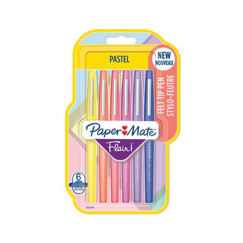 Paper:Mate Faserschreiber Flair Pastell, 6er-Set