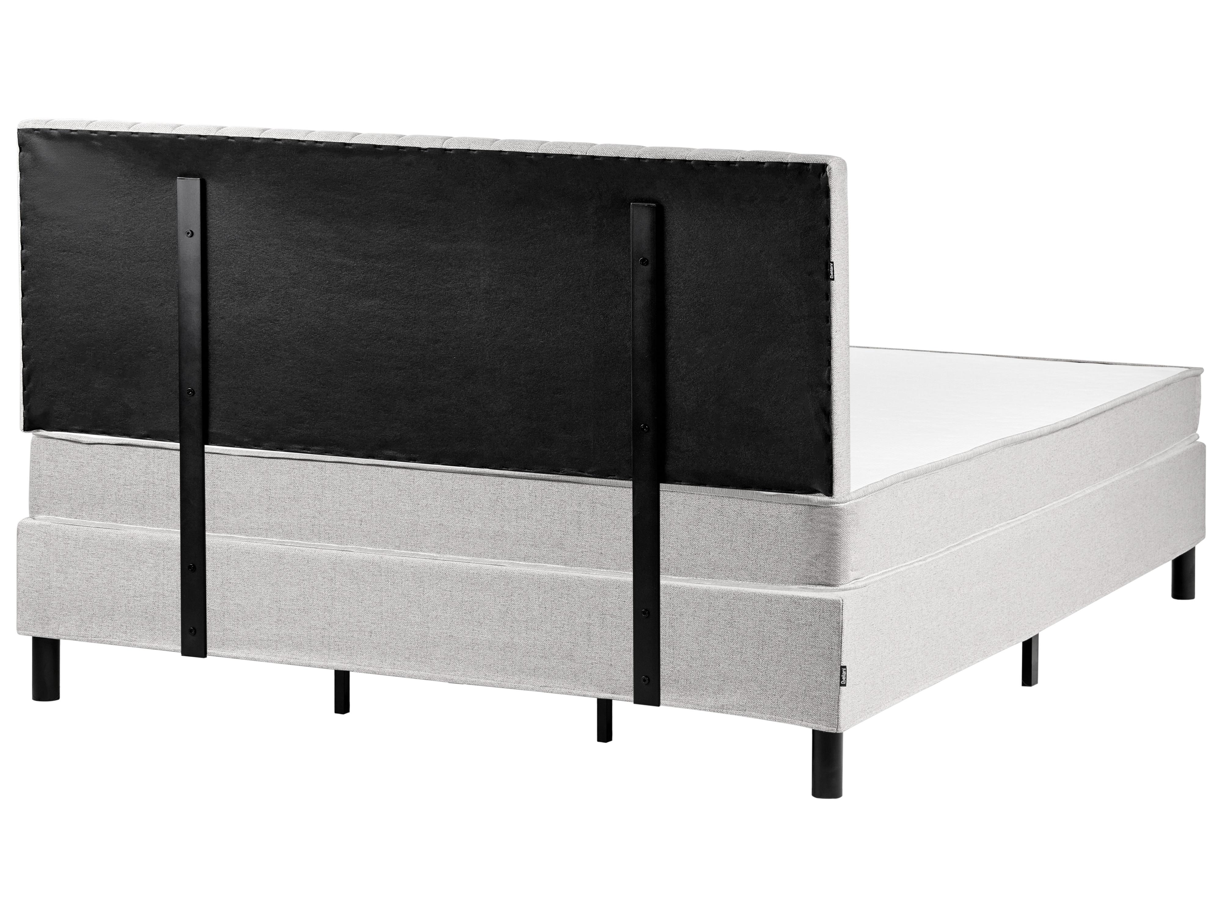 Boxspring Stof COUNTESS 180 x 200 cm Lichtgrijs