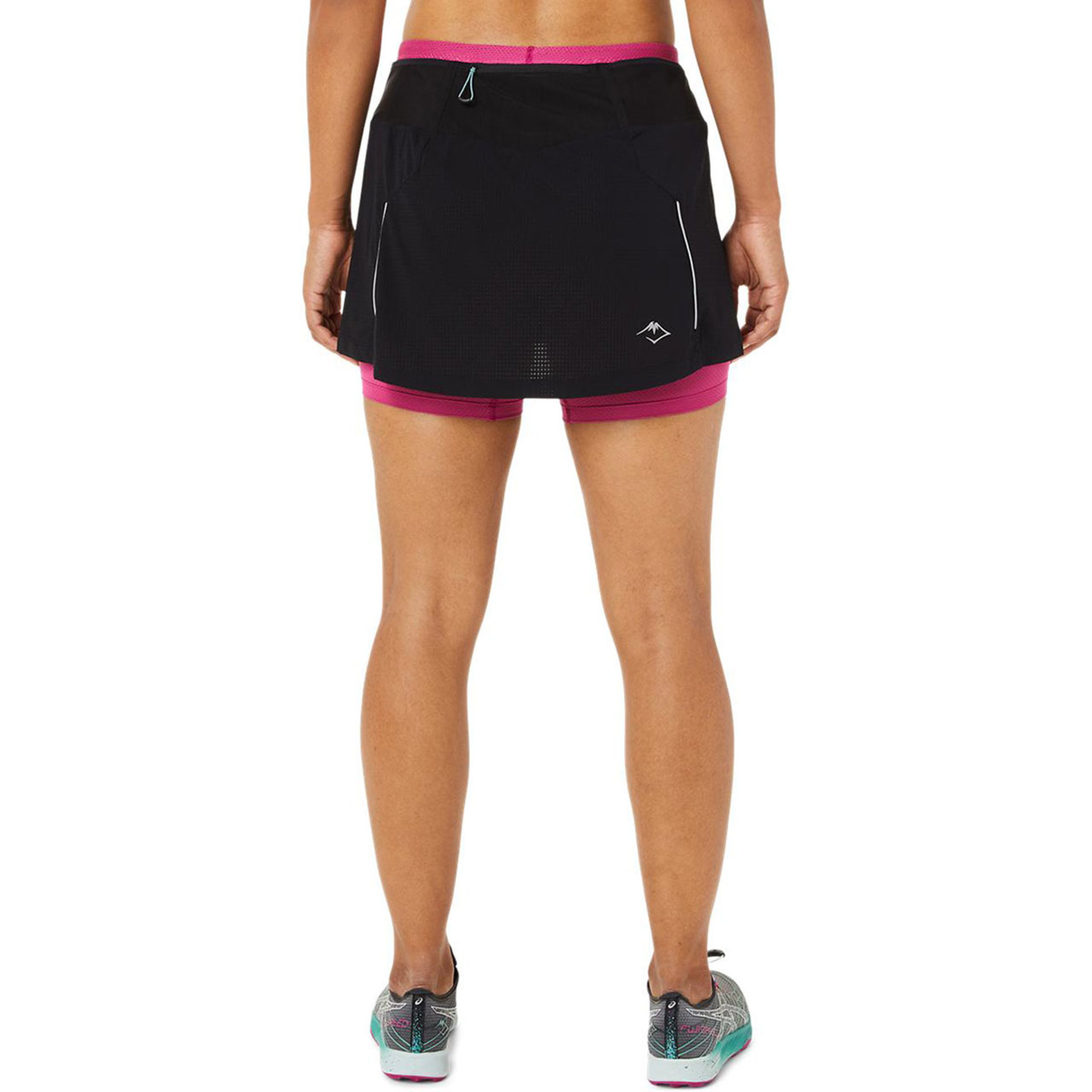ASICS Fujitrail Hardloopskort Zwart/Roze Dames