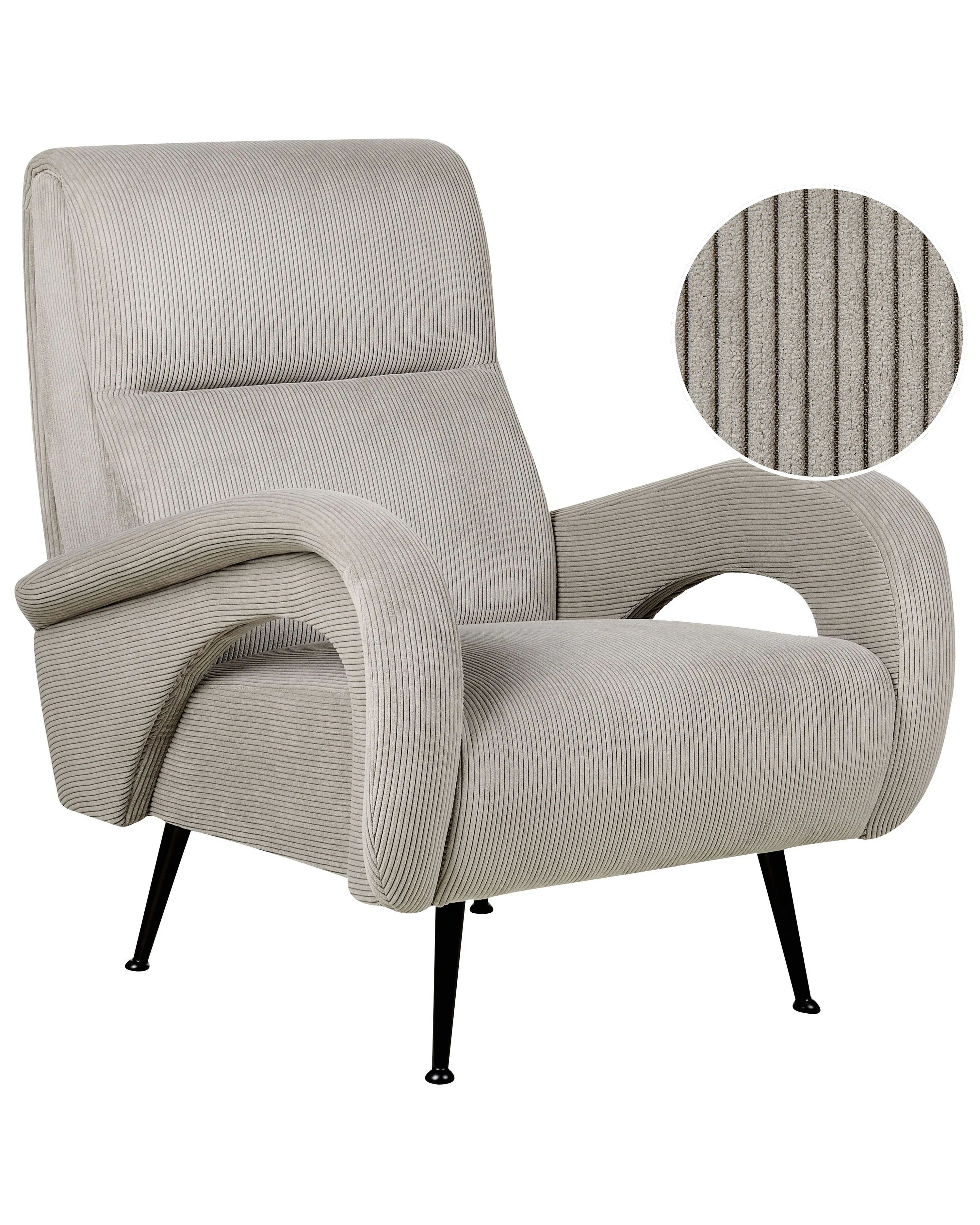 Fauteuil SVALOV Corduroy Grijs