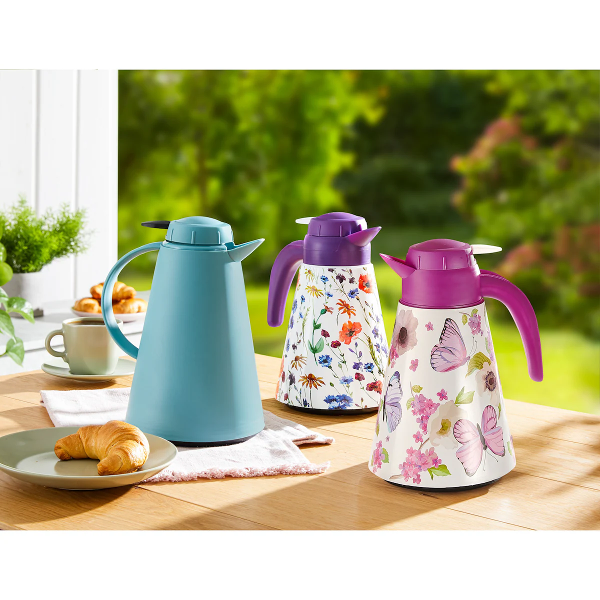 genialo - Isolier-Kaffee-Kanne, 1,2 l - hellblau
