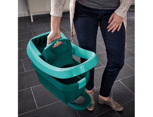 LEIFHEIT - Seau + Balai Ensemble de vadrouille profi xl vert avec panier 55096