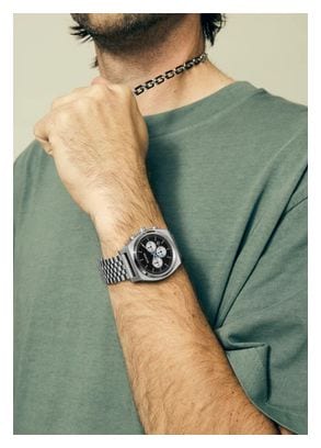 Montre Nixon Time Teller Chrono Chrome/Black/Chrome Sunray
