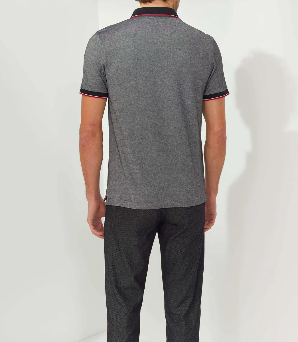 Polo jersey noir 