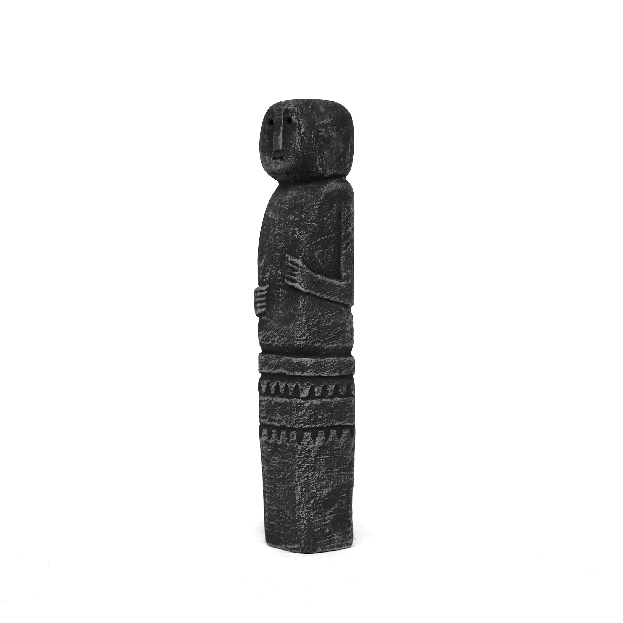 Zementfigur 'Primitif', H 28 cm, B 4,5 cm, T 4,5 cm von fischer's lagerhaus