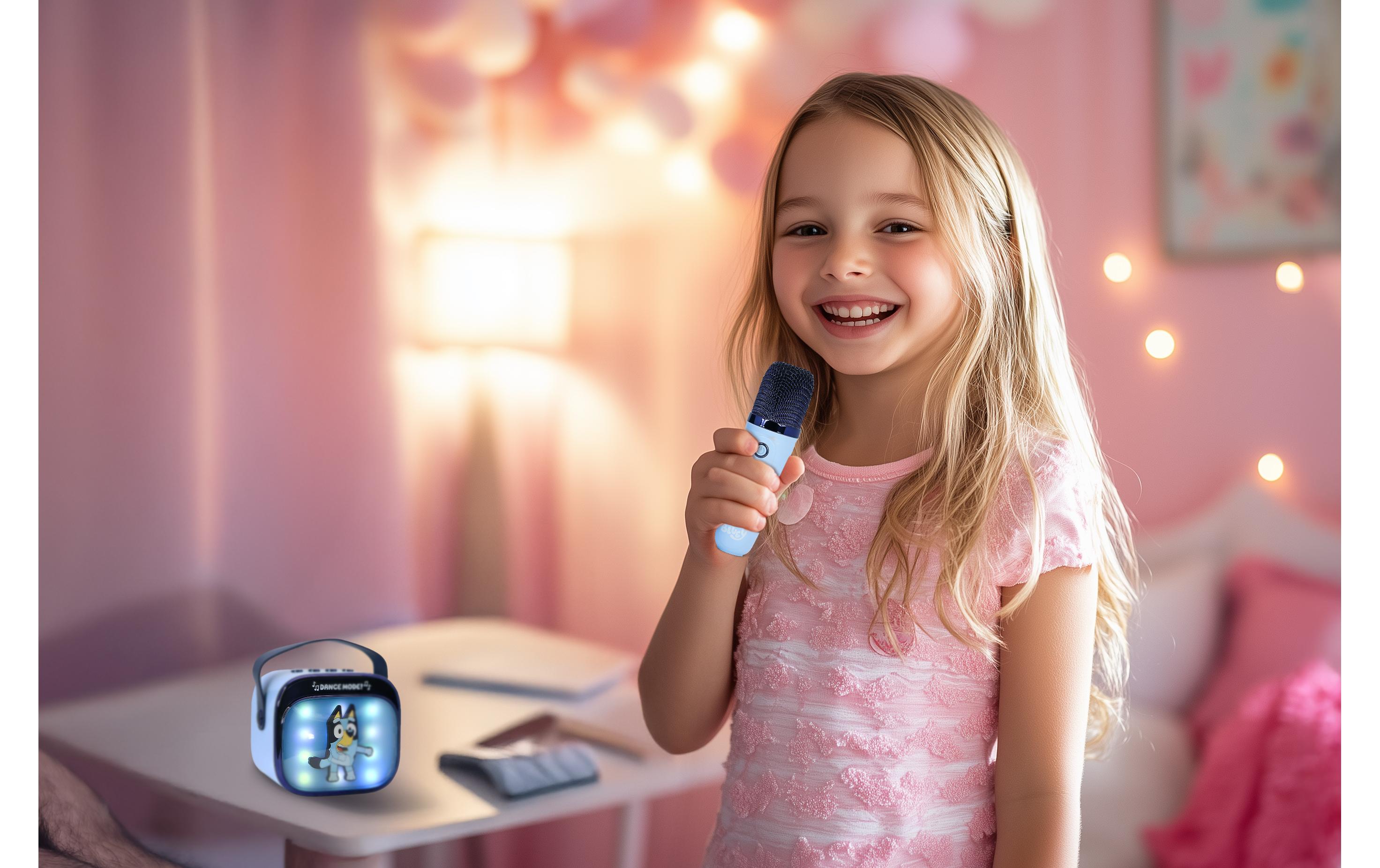 Bluey LED Wireless Karaoke Lautsprecher und MikrofonMit LED-Leuchten