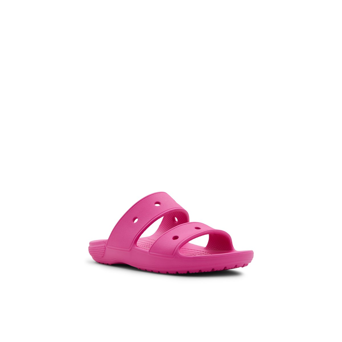 CROCS-Classic_croc-Sandales athlétiques à double bride - Talon plat - Rose