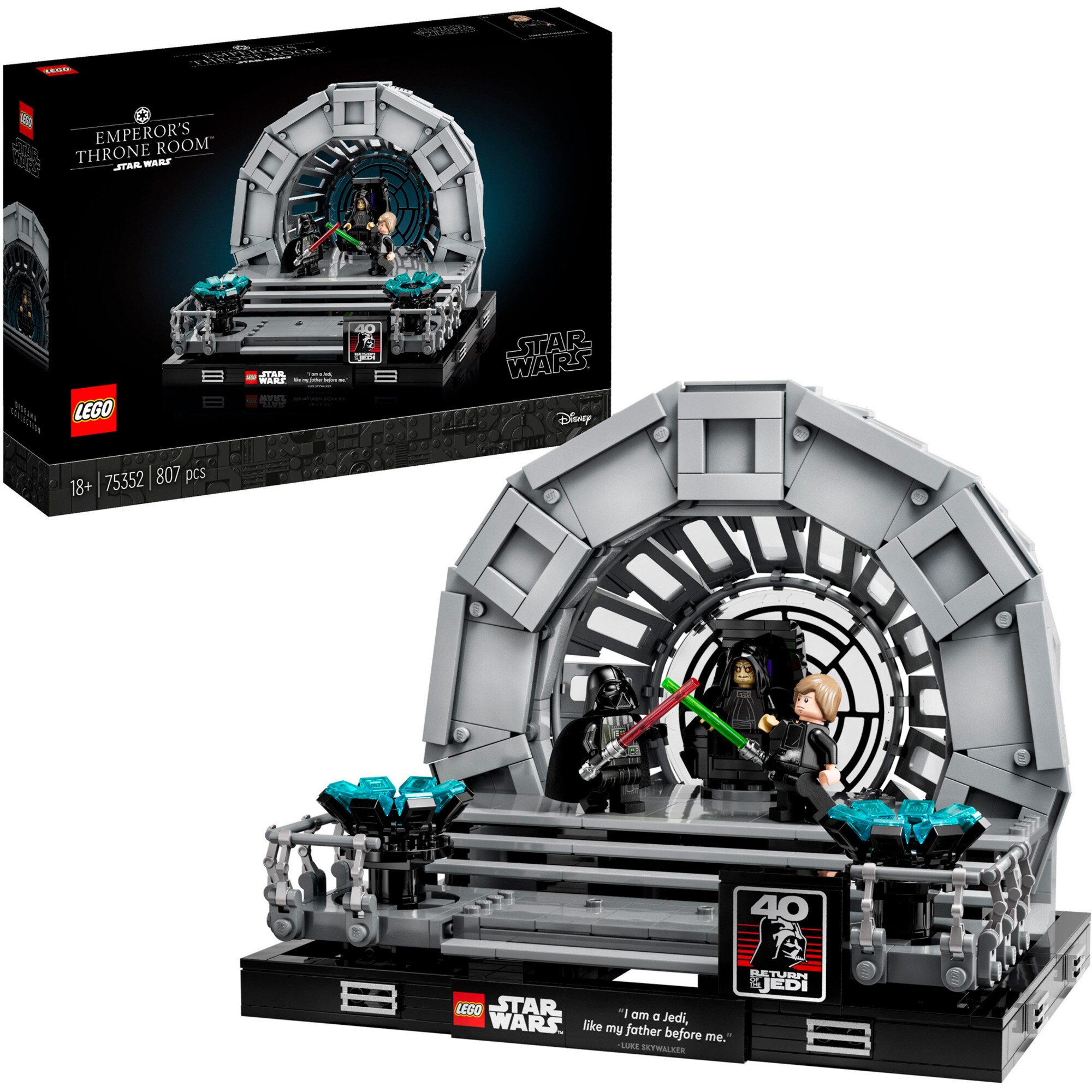 LEGO Konstruktionsspielzeug Star Wars Thronsaal des Imperators - Diorama