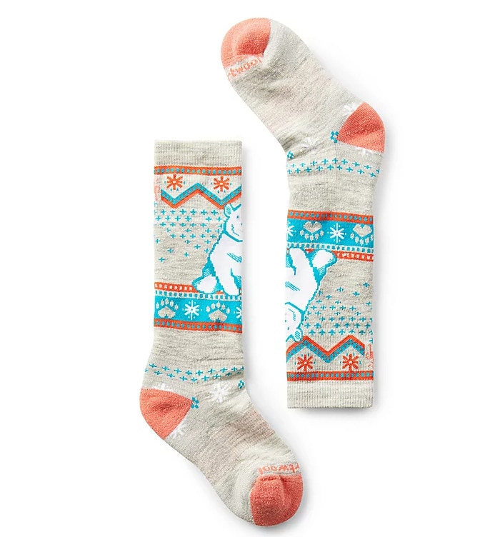 Smartwool Kids Wintersport Full Cush Polar Bear Pattern