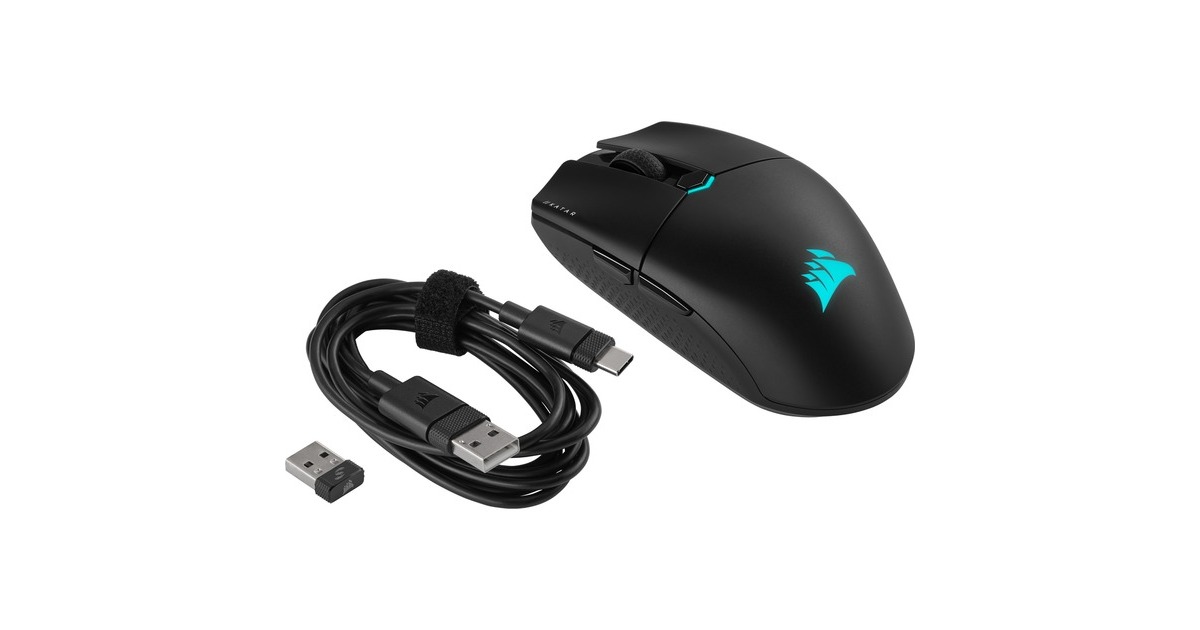 CorsairKATAR ELITE WIRELESS gaming muis  (Zwart, 26.000 dpi)