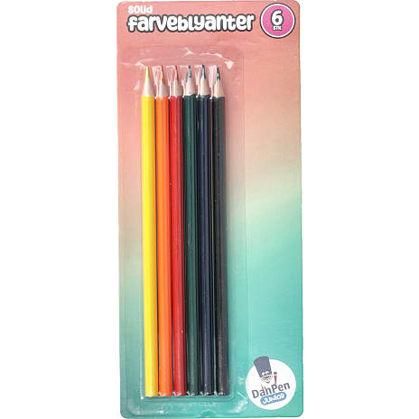 Danpen farveblyanter 6-pak