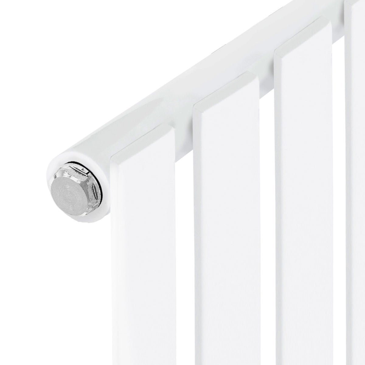ECD Germany Stella Horizontale Paneelradiator 630 x 865 mm - Wit - Zijaansluiting - Enkellaags - Vlakke radiator Badkamerradiator Design Vlakke radiator Designradiator Verwarmingspaneel
