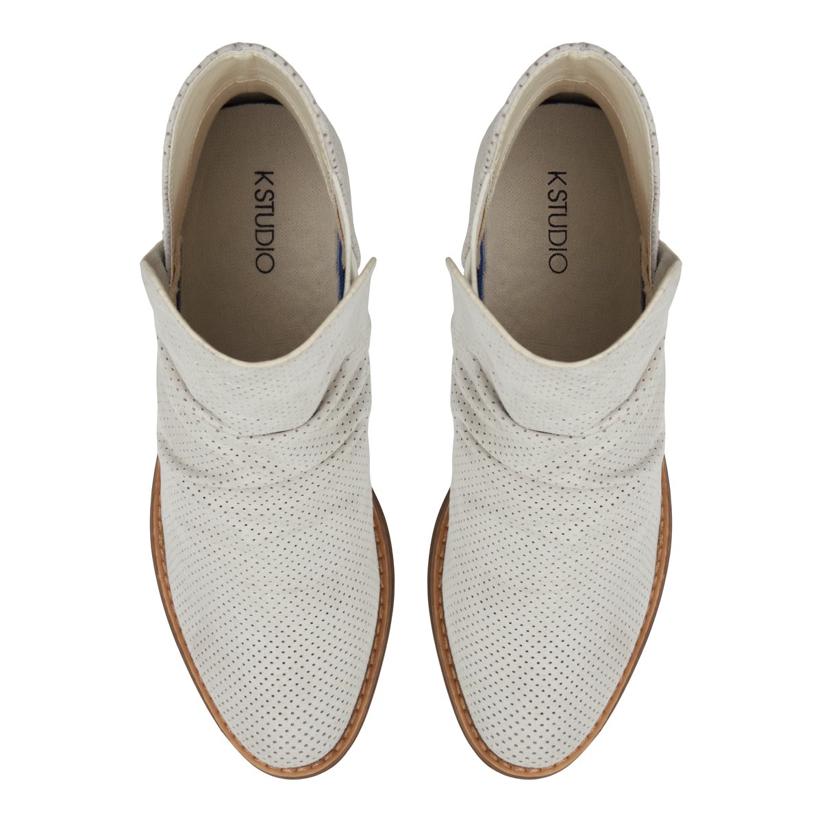 K STUDIO-Cadelle-Bottines - Talon Bloc - Beige