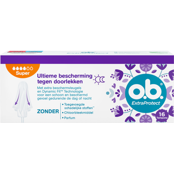 O.B. Extra Protect Tampons Super 16 Stuks