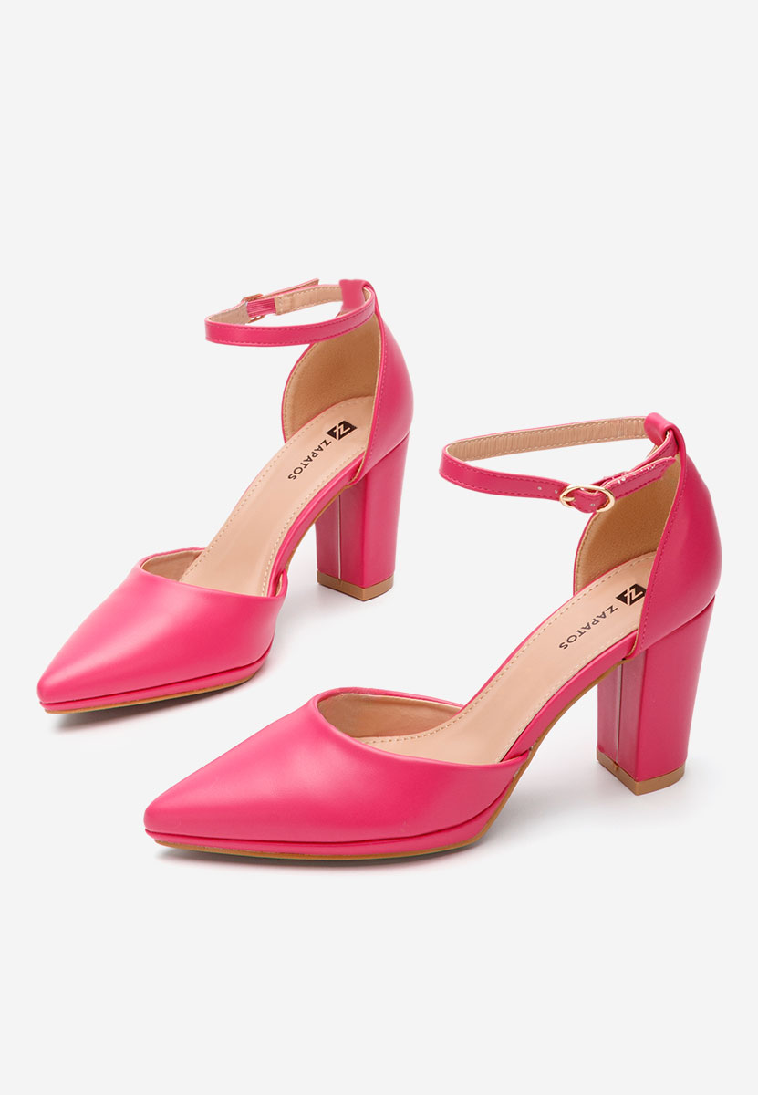 Chaussures à talon épais fuchsia Asteria