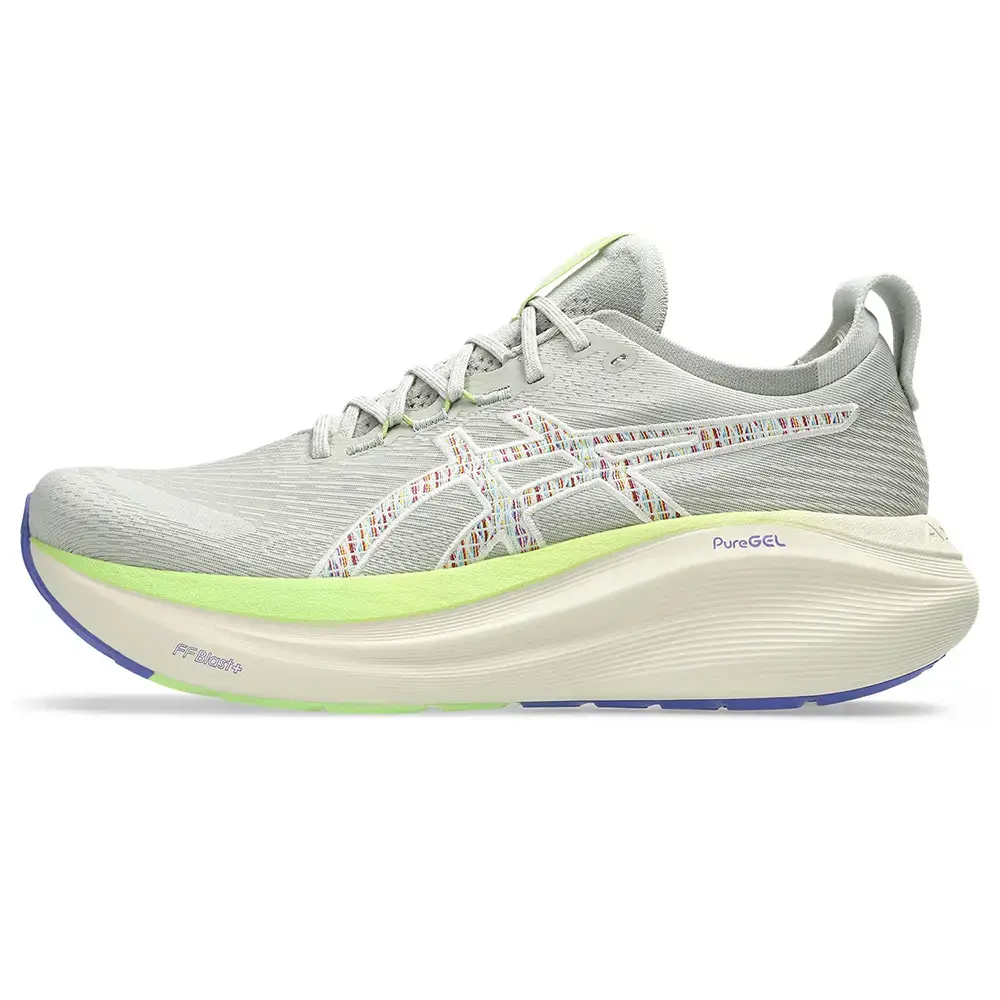ASICS Gel-Nimbus 27 TR Trail Hardloopschoenen Lichtgrijs/Groen Heren