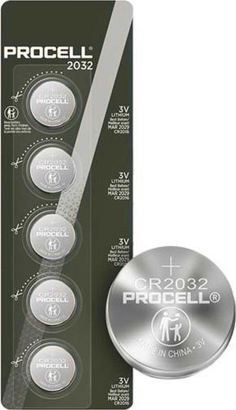 Procell - Lithium DL2025 - Platte Batterij - 3V - Blister 5 Stuks