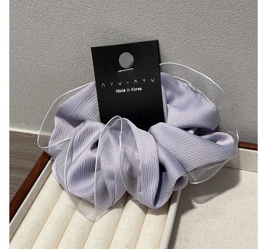enthice - Scrunchie met mesh-afwerking