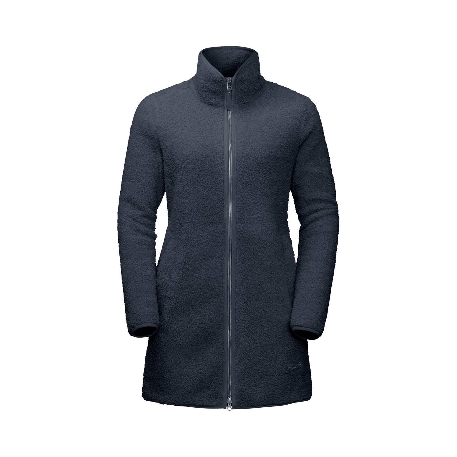 Jack Wolfsin High Curl Coat Damen Fleecemantel