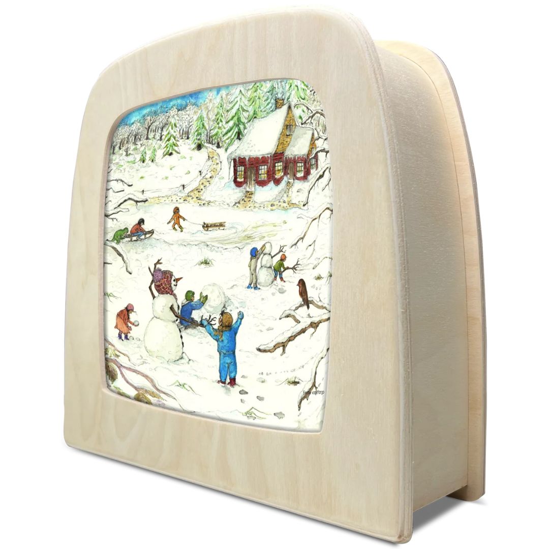 Toverlux toverplaat voor toverlamp huis in winter