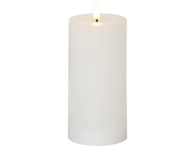 Star Trading LED-Kerze Pillar Flamme Flow Indoor, Weiss, 17 LED-Kerze im Pillar-Design