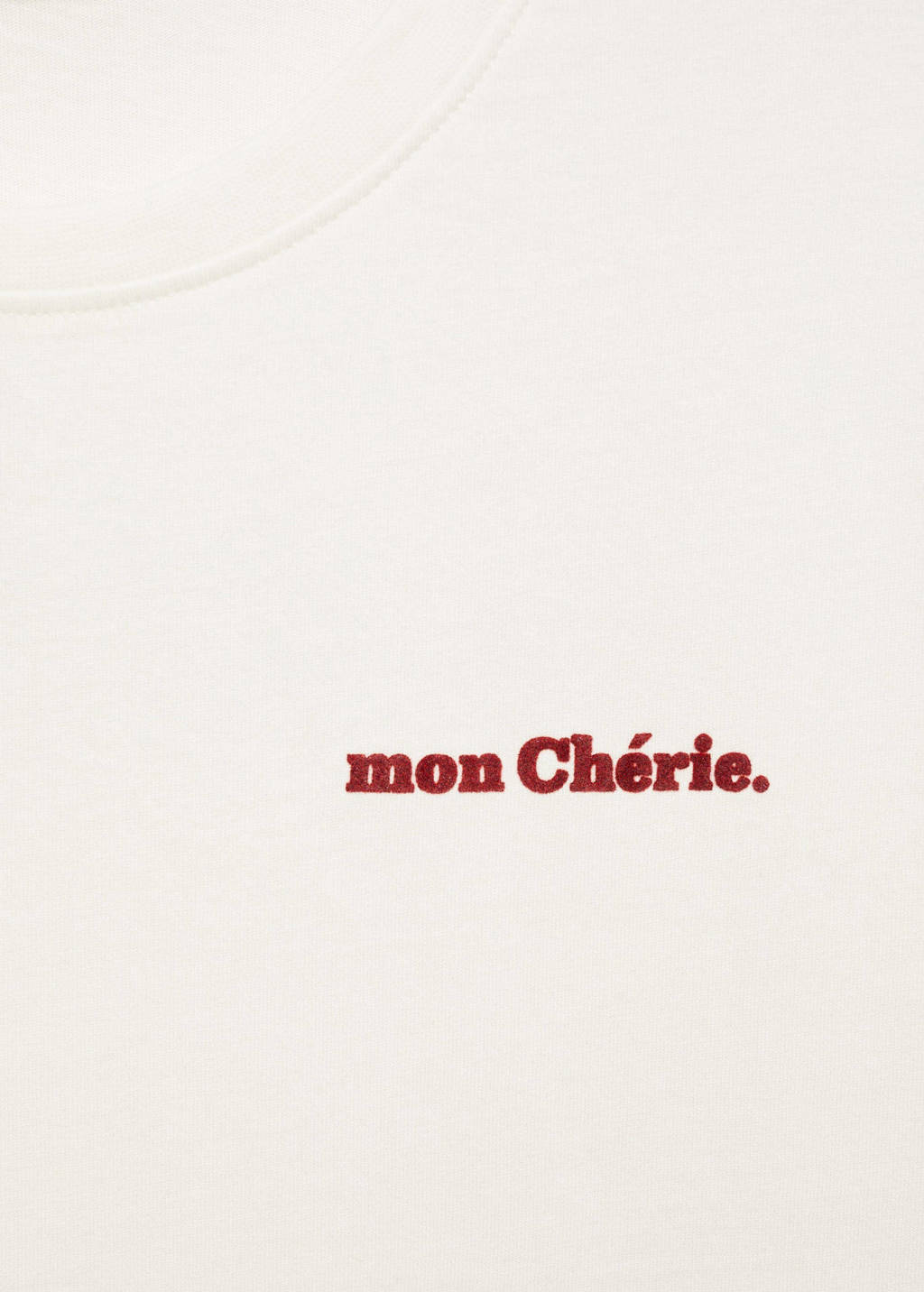 MANGO TEEN T-shirt met backprint naturel wit