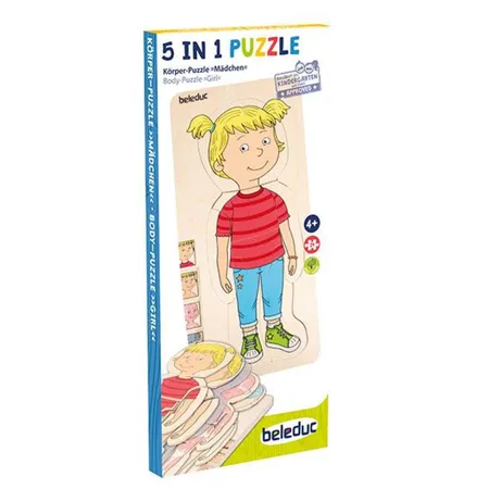Beleduc Lagen Puzzle - Dein Körper: Mädchen