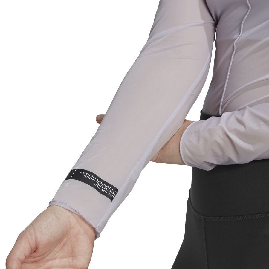 adidas T-shirt d'Entraînement Manches Longues - Argenté Femme