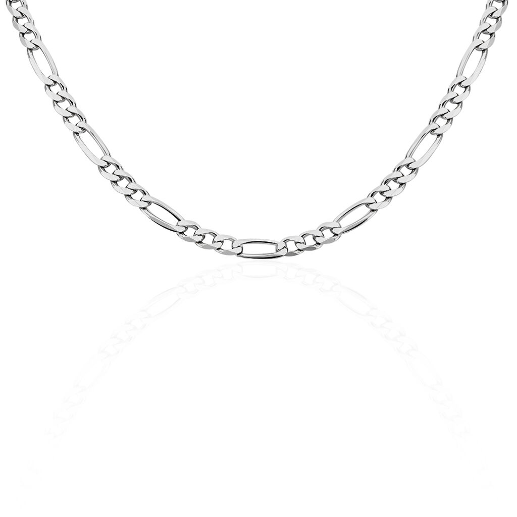 Chaîne Vivian Maille Alternee 1/3 Argent Blanc