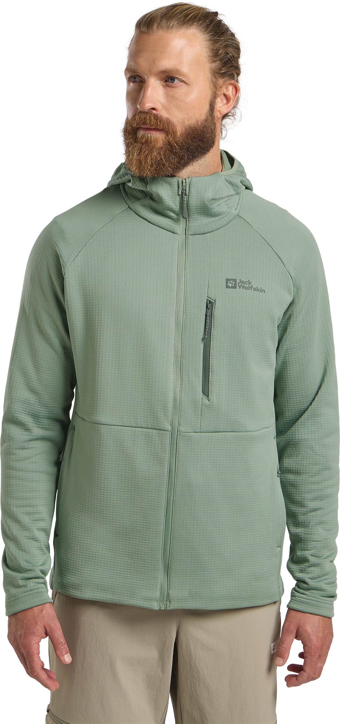 Jack Wolfskin Fleecejacke »KOLBENBERG HOODED FZ M« mit Kapuze
