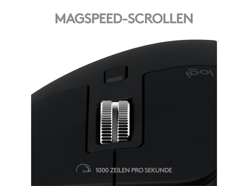 Logitech Maus MX Master 3S for Mac space grey Für Mac optimierte Präzisionsmaus mit «Logitech Flow»-Technologie