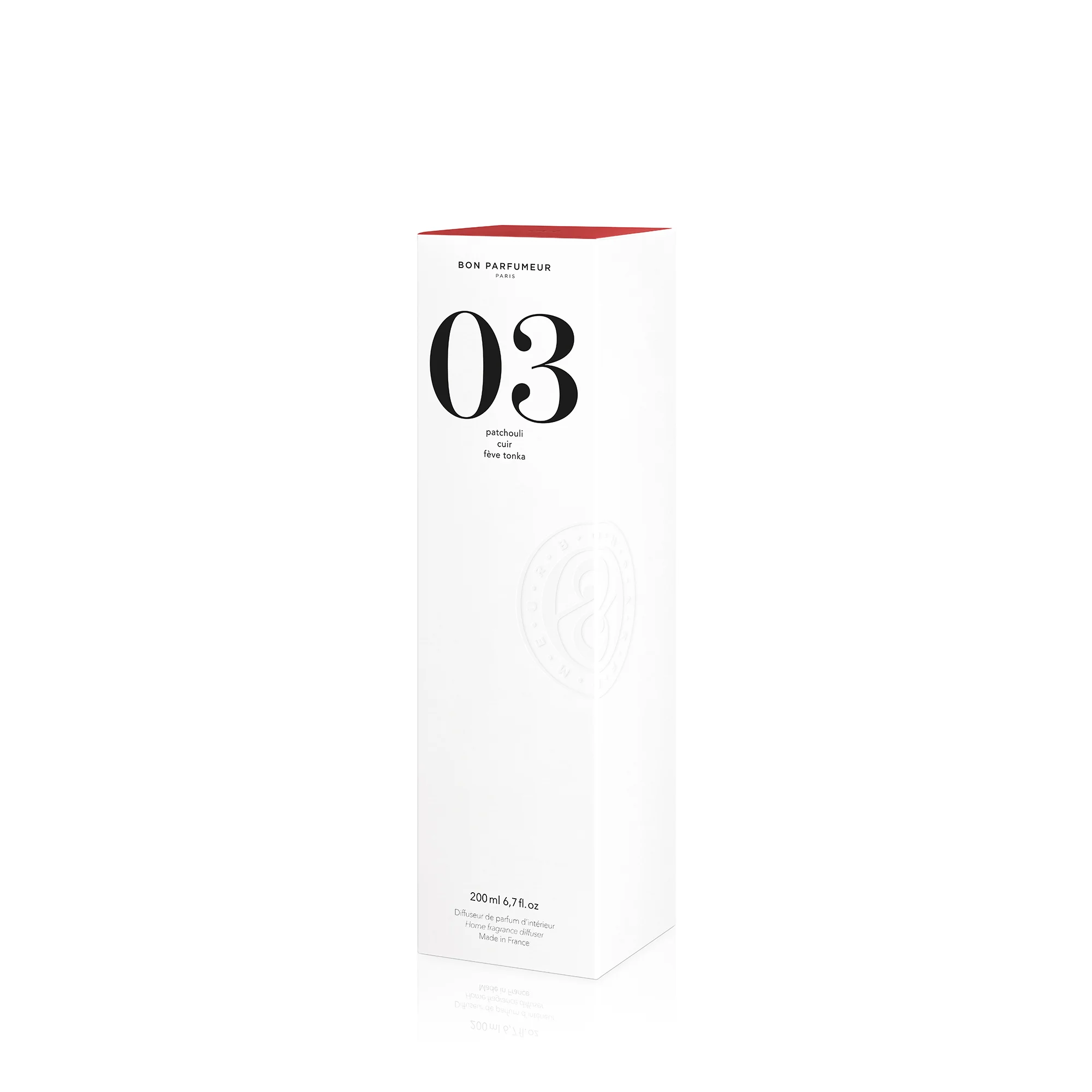 Diffuseur 03 patchouli cuir fève tonka |