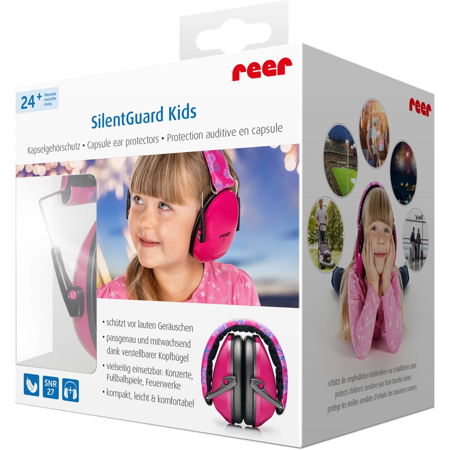 reer Kapselgehörschutz für Kids SilentGuard, rosa