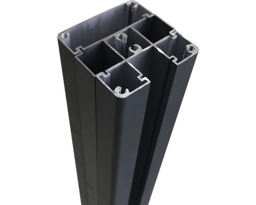 Konsta aluminium paal voor steekhek 7 x 7 x 91 cm antraciet