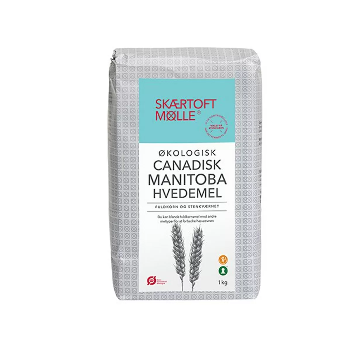 Skærtoft Mølle Manitoba Hvedemel Ø - 1 kg. - Fuldkorn