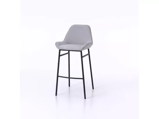 Set de 2 Tabourets NISIDA gris clair