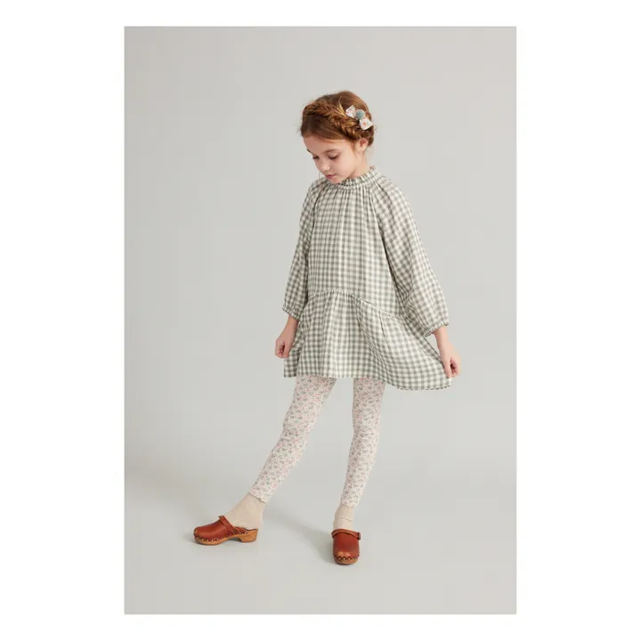 Soor Ploom Robe Gaze de Coton Bio Vichy Edith | Sauge
