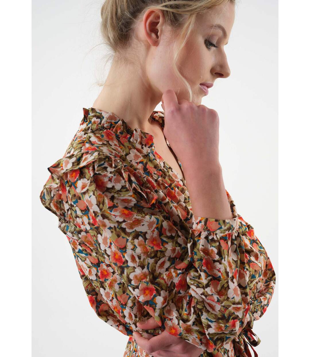 Robes courte motif fleuri KATTINA