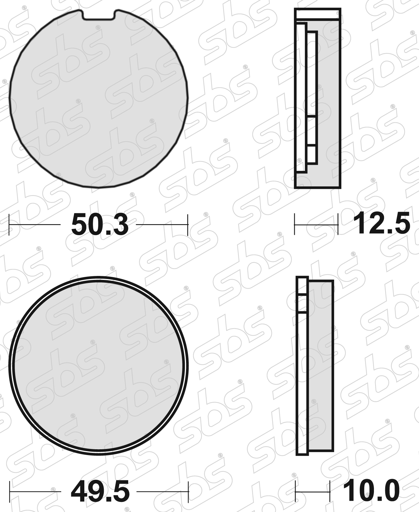 SBS - Plaquettes de frein 503 HF