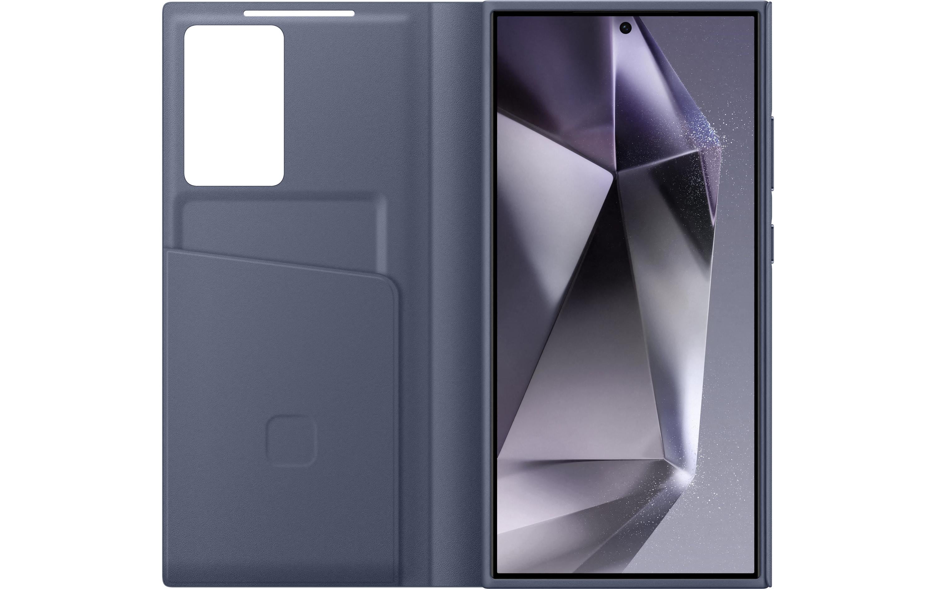 Book Cover Smart View Galaxy S24 Ultra ViolettSchutzhülle mit Touch-Interface für das Samsung Galaxy S24 Ultra