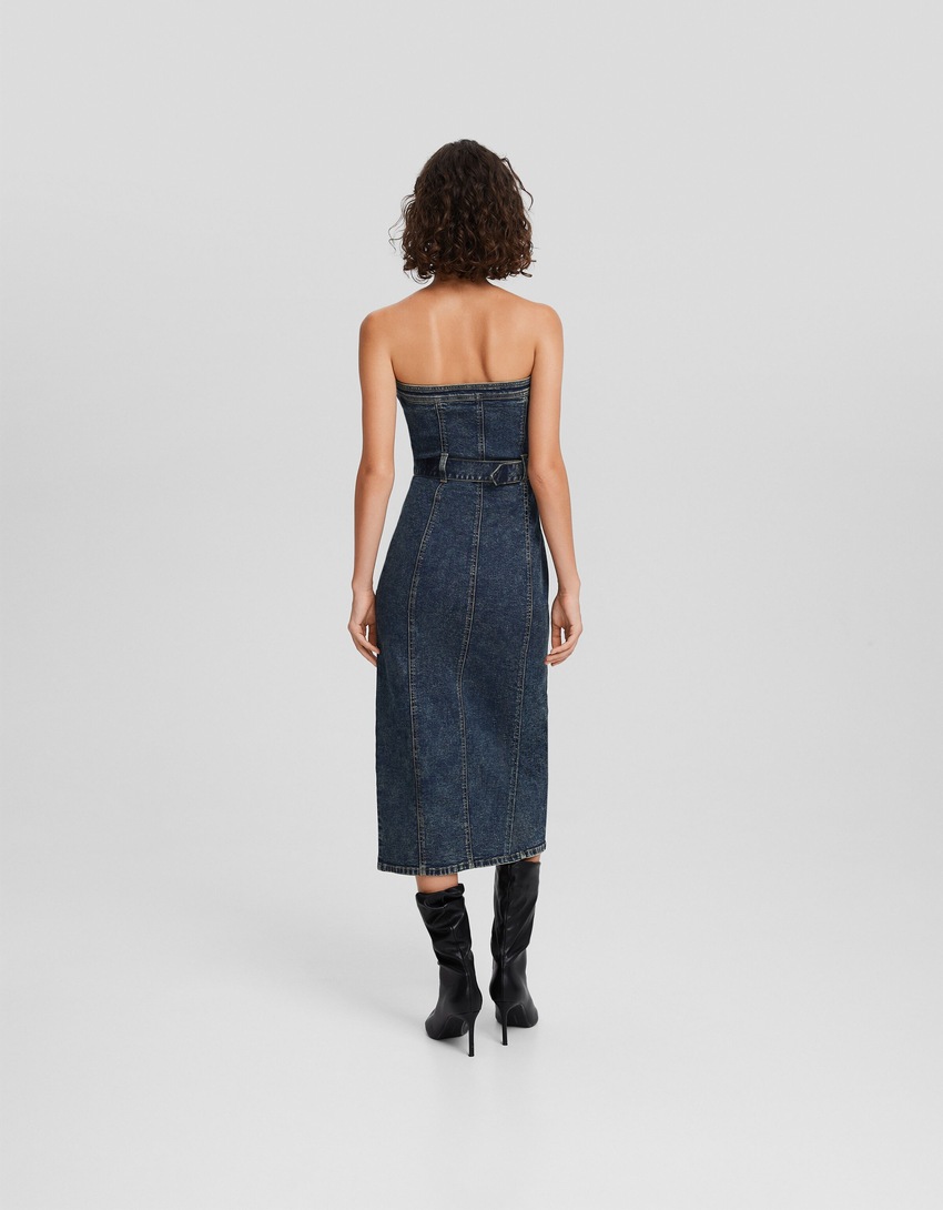 Vestido midi jeans