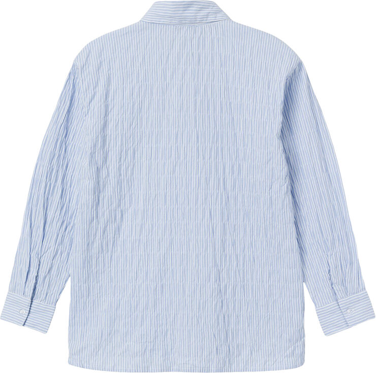 Name It NKFDUSTRIPES OVERSIZE LONG SHIRT Chambray blue