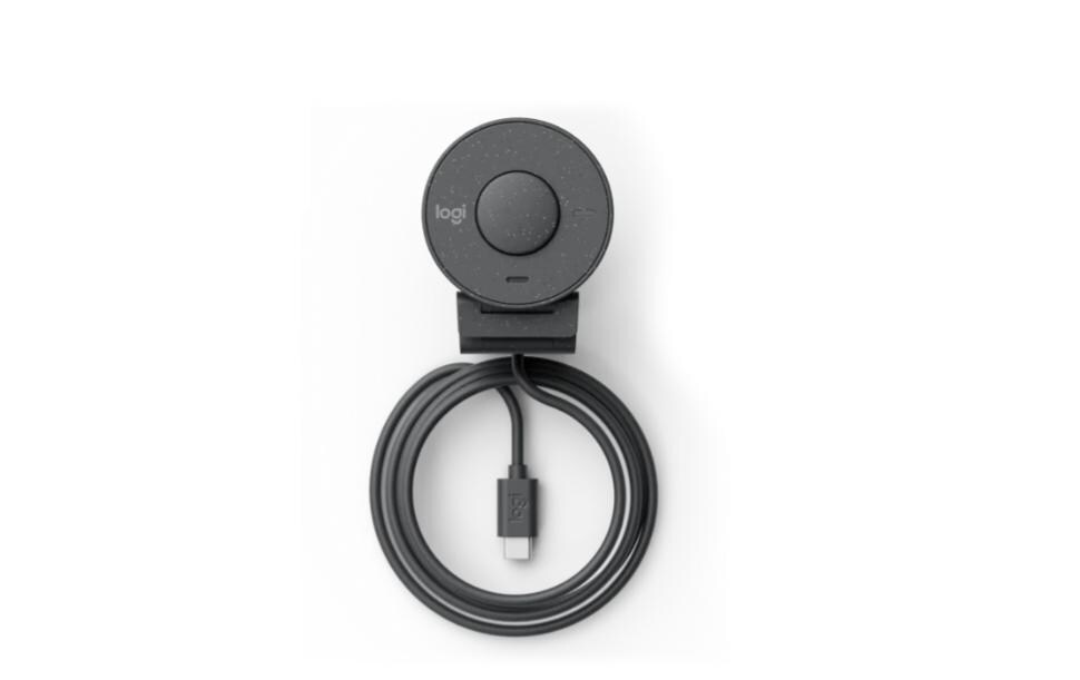 Webcam Brio 305 Graphite, 1080P 30 fpsStellen Sie Ihren Mitarbeitern eine benutzerfreundliche Webcam für eine bessere Zusammenarbeit zur Verfügung