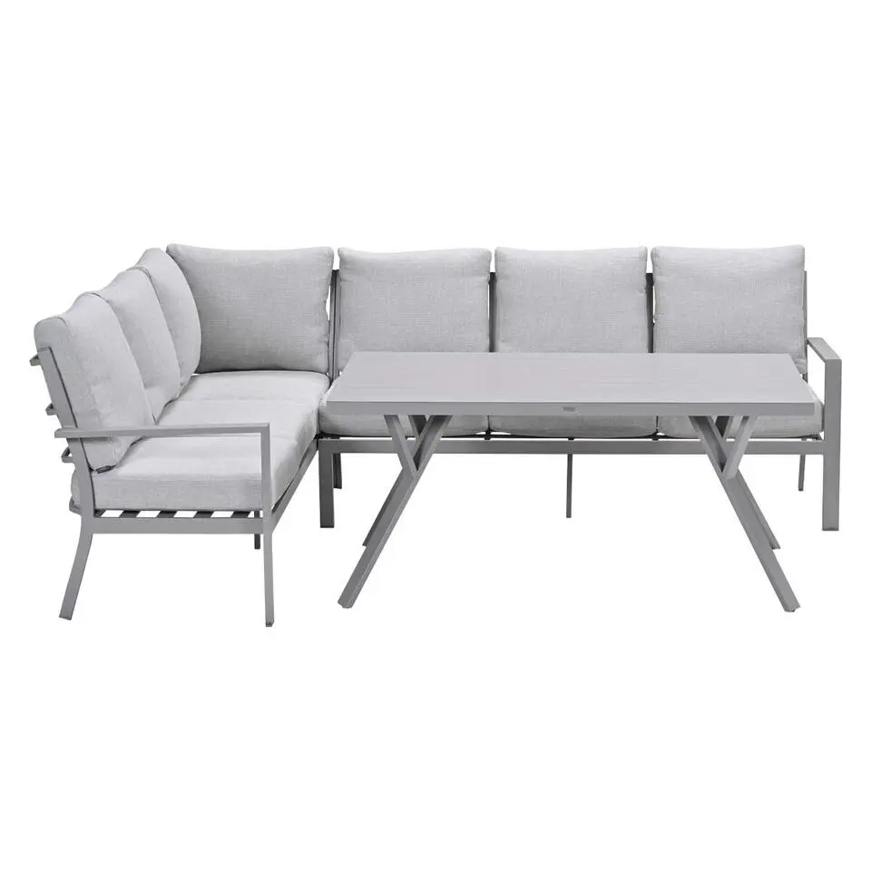 Garden Impressions Senja lounge dining set 3-delig links - valley sand